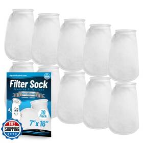 Aquatic Experts B019ab86q4 Felt Filter Socks 7 Inch Ring Style 100 Micron Aquarium