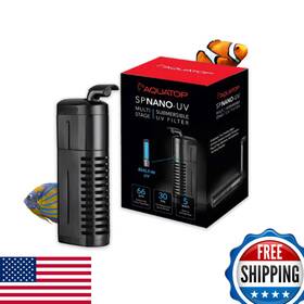 Aquatop B07ggdmxlr 5w Submersible Nano Filter For 10-30 Gallon 66 Gph Flow Rate