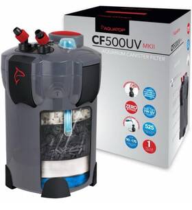Cf-500uvmkii Aquatop 5-stage Canister Filter 525gph 175g Vortex Prime Surface Skimmer Cf500