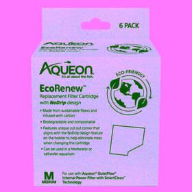 Aqueon 015905002547 Ecorenew Filter Cartridges 6 Count / Medium By