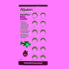 Aqueon 015905002714 Aquapacs Water Clarifier 10 Gallons / 12 Count