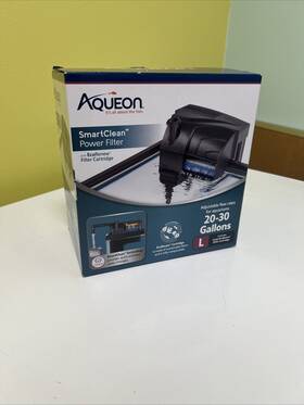 Aqueon 015905002752 Aquarium Fish Tank Smartclean Power Filter 20-30 Gallon And Large Cartridge