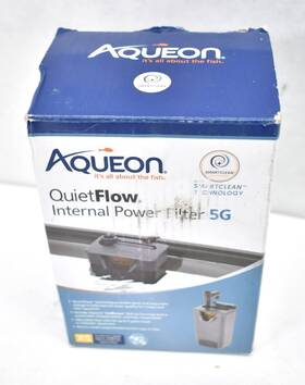 100549861 Aqueon Quietflow Internal Power Filter 5g W Smartclean Technology Xs Size