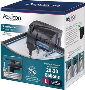 100551031 Aqueon Smartclean Power Filter 20 30 Gallon With 9 Extraecorenew Cartridge
