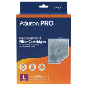 Aqueon 100552246 Pro Replacement Filter Cartridges Large 6 Pack
