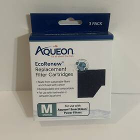 2502201 Aqueon Ecorenew Replacement Filter Cartridges 3 Pack Medium Aquarium Filters New