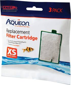 Aqueon 313041825861 Aquarium Fish Tank Replacement Filter Cartridges Extra Small - 3 Pack