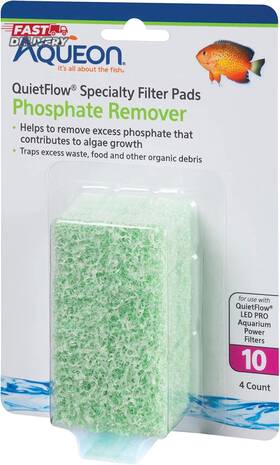 Aqueon 313092134127 Replacement Specialty Filter Pads Phosphate Remover 10