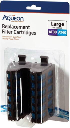 Aqueon 445032185128 6 Count Replacement Internal Filter Cartridges Large For Quietflow Inte