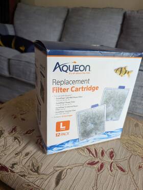 Aqueon 605283548777 Quietflow Replacement Filter Cartridge - 12 Pieces Size L