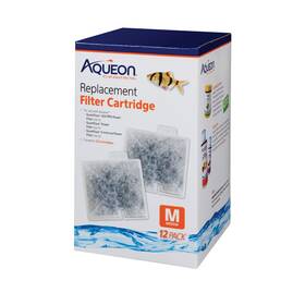 Aqueon 629722574448 Replacement Filter Cartridges Medium - 12 Pack