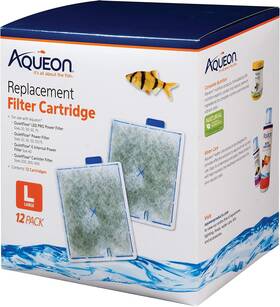 Aqueon 691039339591 Replacement Filter Cartridges Large - 12 Pack