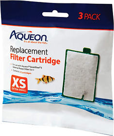 Aqueon Aquarium Fish Tank Replacement Filter Cartridges Extra Small 3 Pack