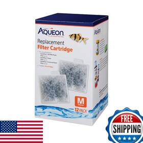 B004rjy8oe Aqueon Replacement Filter Cartridges Medium 12-pack - Clear Healthy Water