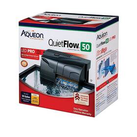 B004w50kky Aqueon Quietflow 50 Led Pro Aquarium Power Filter For Gallon Fish Tanks