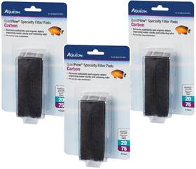 B06xh27lhw Aqueon Aquarium Carbon Filter Bio-media Grid - 3x 4-pack Filters 20/75