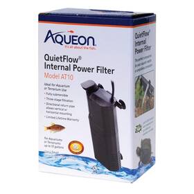 B07s2t8655 Aqueon Submersible Internal Aquarium Filter At10 Gallons - Quiet 3-stage Filtra
