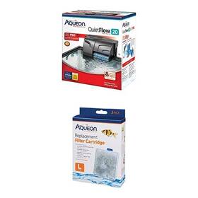 B09m623qjv Aqueon Quietflow Led Pro Aquarium Power Filter Size 20 - Filtration Bundle