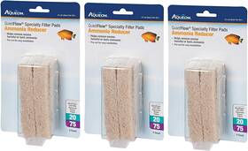 Aqueon Products-supplies 705353495977 3 Pack Cartridge Ammonia Minipad Quiet Flow 20/75