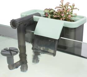 7g-af Arepk Quiet Aquarium Filter With Integrated 7 To 30 Gallons - L 6.1 In Green Gray