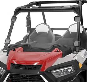 Fws-1003-fl Aurelio Tech Hard Coated Polycarbonate Clear Utv Full Windshield For Polaris Razor 2019-2021