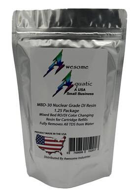 Mbd-30 Awesome Aquatic 760680152917 Mixed Bed Di Resin 1.25 Lb Resintech Nuclear Color Changing D