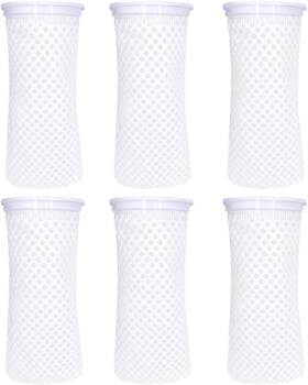 F-6pcs-filter-socks-us Aywfey 6pcs 4inch 150 Micron Honeycomb Filter Socks Aquarium Sock 3d