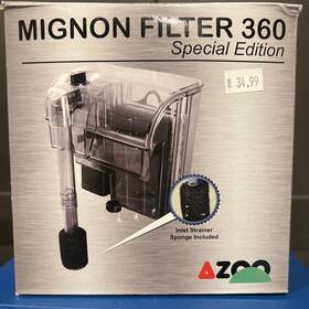Azoo 714954131012 Mignon Filter 360 Special Edition Aquarium - 24 Gallon Tank 95 Gph