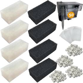 Beaufan 313029116141 4-set Three-stage Filtration Tank Filter Kit For 20-50 Gallon Aquariums