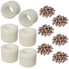 Aaaquafilter20-0606 Beaufan 6 Pack Sponge Filters And Ceramic Media Balls For 20-55 Gallon Fish Tankstttttt