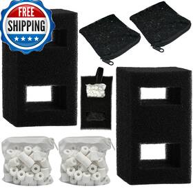 B0dz5qj91z Beaufan 2 Set Aquarium Filter Media Kits Compatible Fluval Flex 15 Gal Desktop
