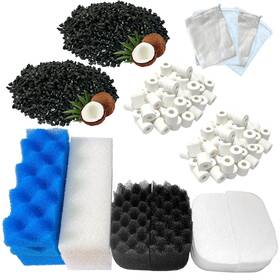 Flu207filter Beaufan 24 Pack Aquarium Media Kit Replacement For Fluval 206/207 Canister Filters R
