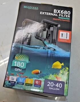 Bx680 Berzfasa 180 Gph External Multi Filter For Aquariums 20-40 Gallon Silent