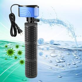 Wp-308yf Brand Bvoplme Aquarium Filter 660gph Fish Tank Filters 100-300 Gallon Black