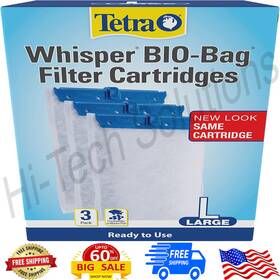 176ppp176 Branded Tetra Whisper Bio-bag Filter Cartridges For Aquariums - Ready To Use Large