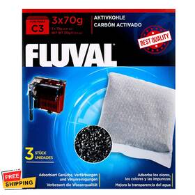 Branded 445057485470 Fluval Carbon Media For The C3 Power Filter 3-pack