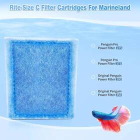 564464 Branded 8 Pack Rite-size C Filter Cartridges For Marineland Penguin Pro Power Filters