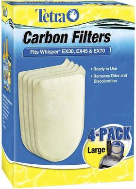 5346879696 Carbon Filters Large 4 Pk Fits Whisper Ex30 Ex45 Ex70 Cartridge Lg Filter