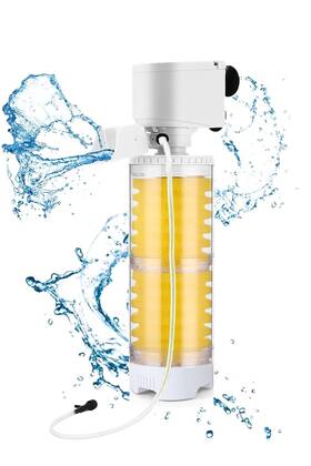 Carzos 792094795725 Aquarium Filter 2-stages Sponge For Fish Tank 20w 320gph Water Pump