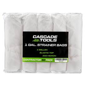 Cascade Tools 850020546084 50 Pack Paint Strainer Bag 1 Gallon Bucket Size - 200 Micron Fine Mesh