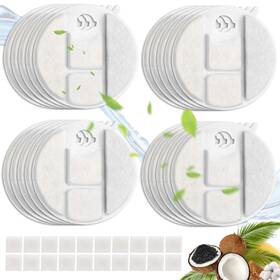 Catol 797387895458 40 Packs For Petlibro Dog Fountain Filters Replacement Compatible No White