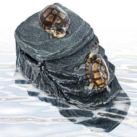 Cava-glb09 Cavachew Turtle Tank Filter 20 Gallon Basking Platform With 3-stage Filtration
