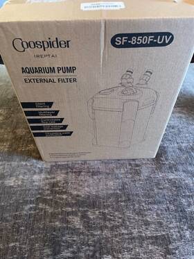 Sf-850f-uv Coospider 818538027846 Aquarium Tank Canister External Pump Uv 55 Gallons 225gph