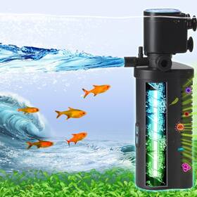Coospider Cph4fu-v Aquarium Filter U-very Suitable For Ctuv-h4f 10-45gallon Black