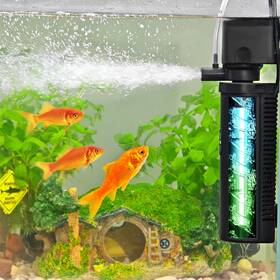 Coospider Cph6fu-v Aquarium Filter U-very Suitable For Ctuv-h6f 20-75gallon Black