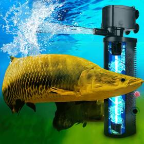 Coospider-repta 313014866839 Uv Aquarium Filter 600gph 75-200 Gal Tank Canister Saltwater Pond Green Clean