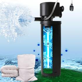 H6f-10f Coospider-repta 400gph Uv Fish Tank Filteruv Aquarium For 55-150 Gal Green Clean Machine Power