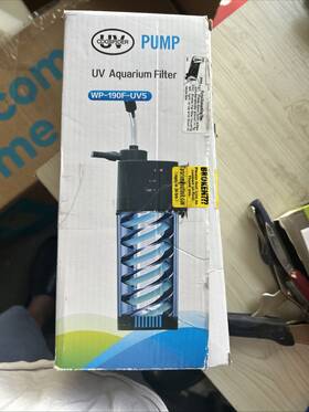 Wp-190f-uv5 Coospider Wp-190-uv5 Uv Aquarium Swirl Turbo Filter Pump.. Open Box