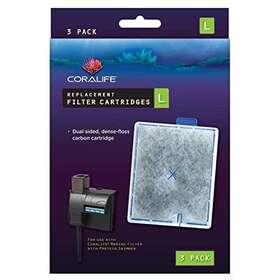 Coralife 096316000360 Aquarium Fish Tank Water Filter With Protein Skimmer Replacement Cartridge La