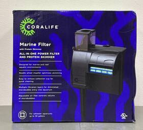 27778 Coralife Aquarium Fish Tank Marine Salt Water Filter And Protein Skimmer Up To